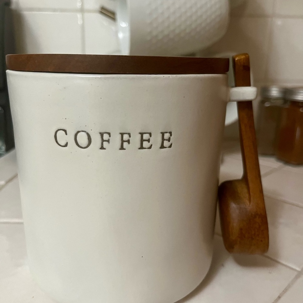 Hearth and Hand coffee ground ceramic container